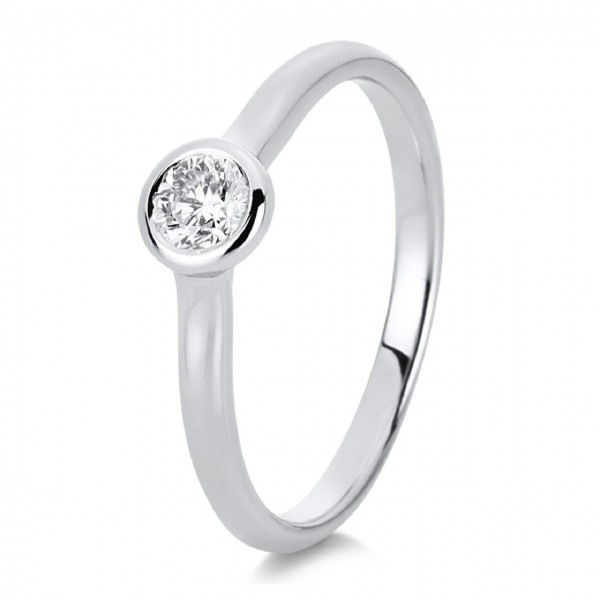 Heyder Exclusiv Solitaire-Brillantring 585/-WG 1C518W4-1