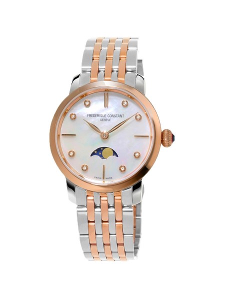 Frederique Constant Slimline Ladies Moonphase FC-206MPWD1S2B