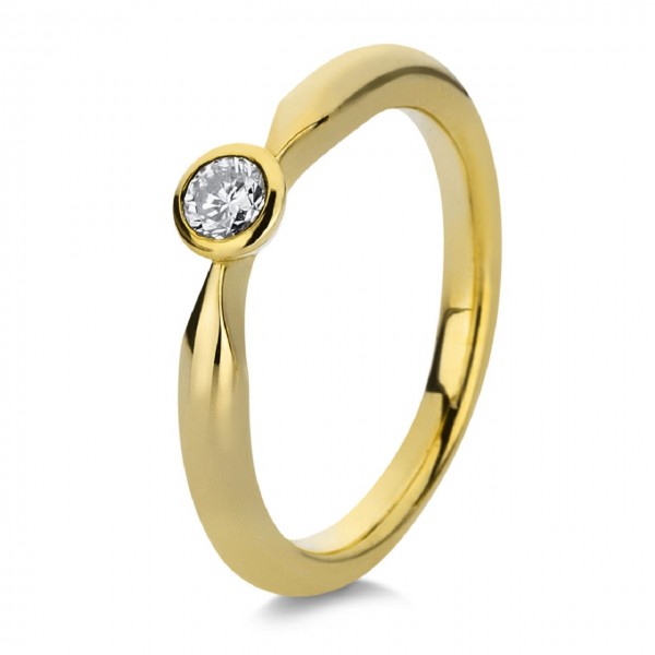 Heyder Exclusiv Solitaire-Brillantring 585/-GG 1A063G4-1