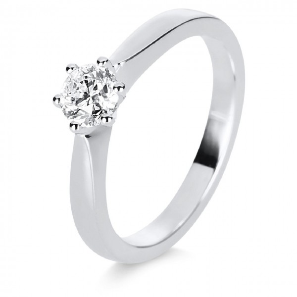 Heyder Exclusiv Solitaire-Brillantring 585/-WG 1E248W4-2