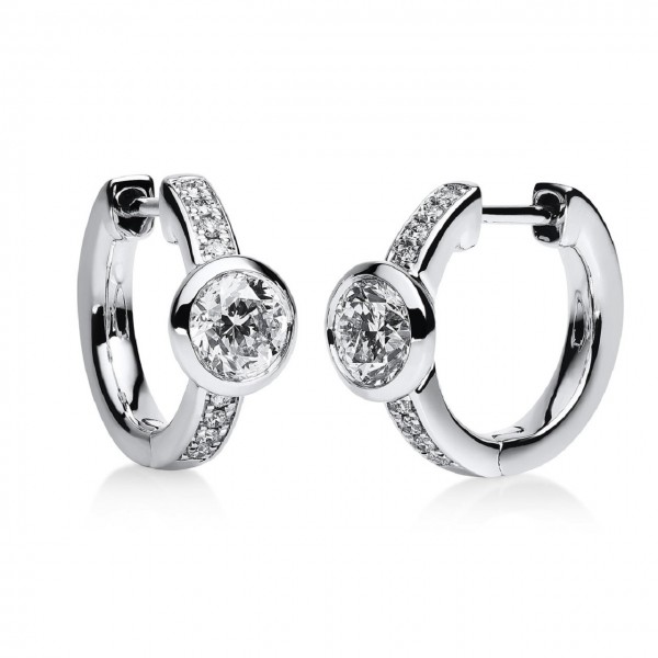 Heyder Exclusiv Diamant-Creolen 585/-WG 2B654W4-2