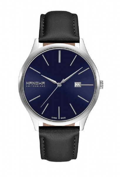 Hanowa Herrenuhr Pure Leder blau 16-4075.04.003