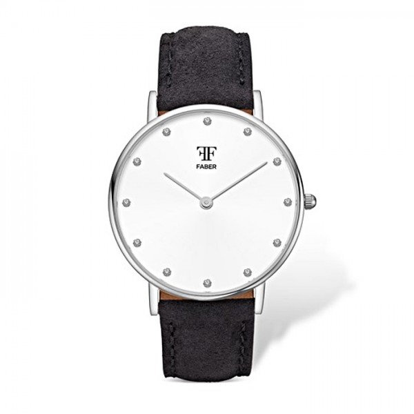 Faber Damenuhr - Armbanduhr mit Swarovski Elements F411SL