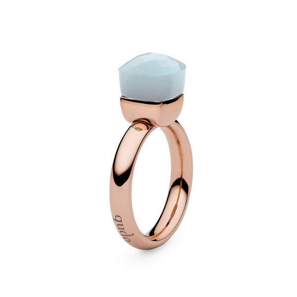 Qudo Damenring Firenze big air blue opal Q610511