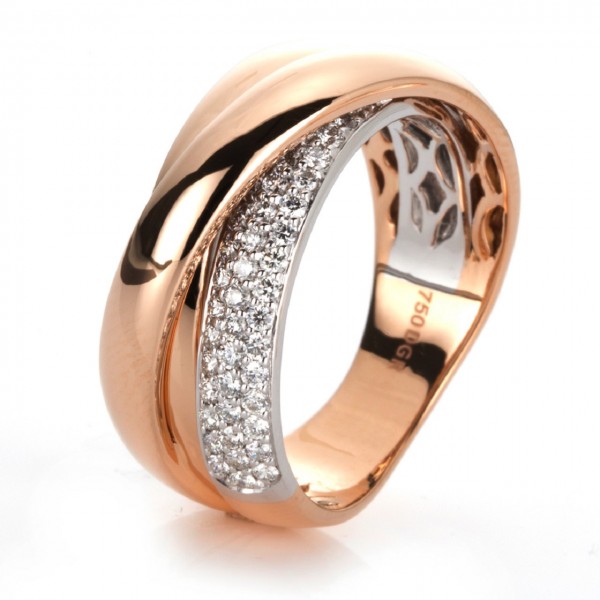 Heyder Exclusiv Pavé-Brillantring 750/-WG/RG 1B992RW8-1