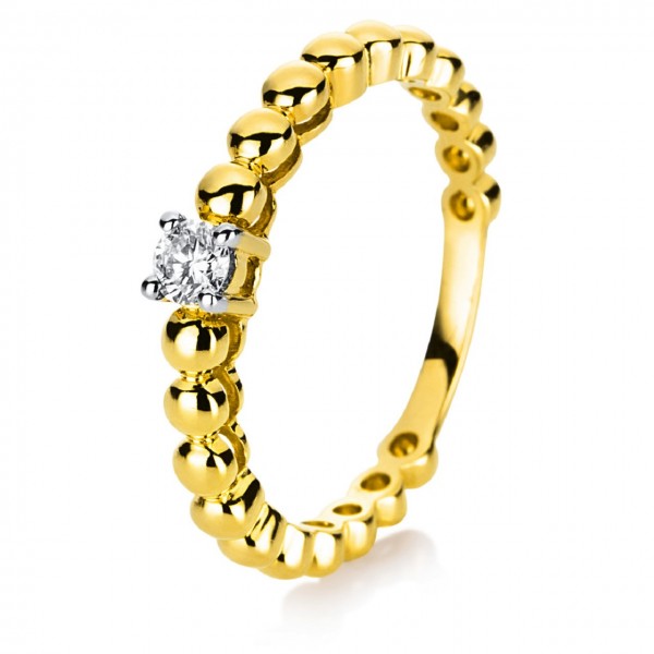 Heyder Exclusiv Solitaire-Brillantring 750/-GG 1D353G8-1