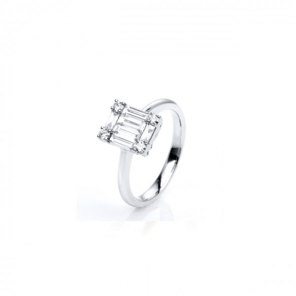 Heyder Exclusiv Damenring mit Brillanten 750/-WG