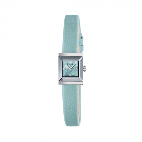 Gucci G-Frame Damenuhr klein quadratisch YA128531