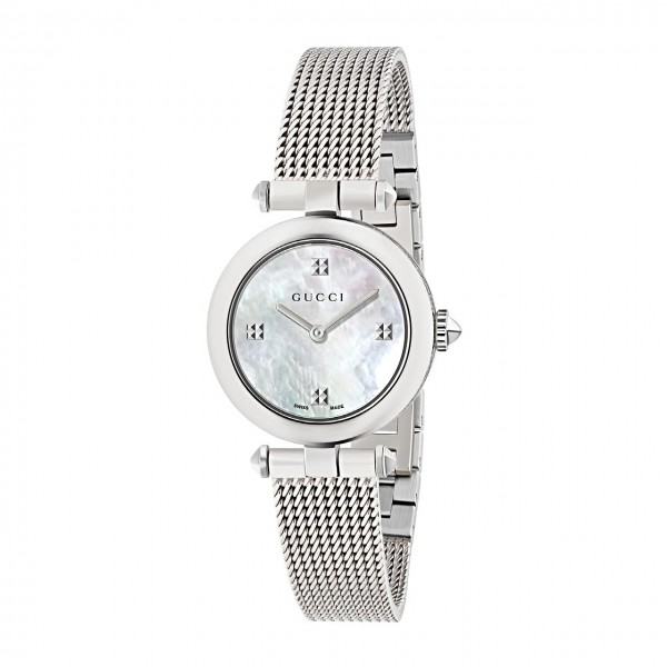 Gucci Damenuhr Diamantissima klein Milanaise YA141504