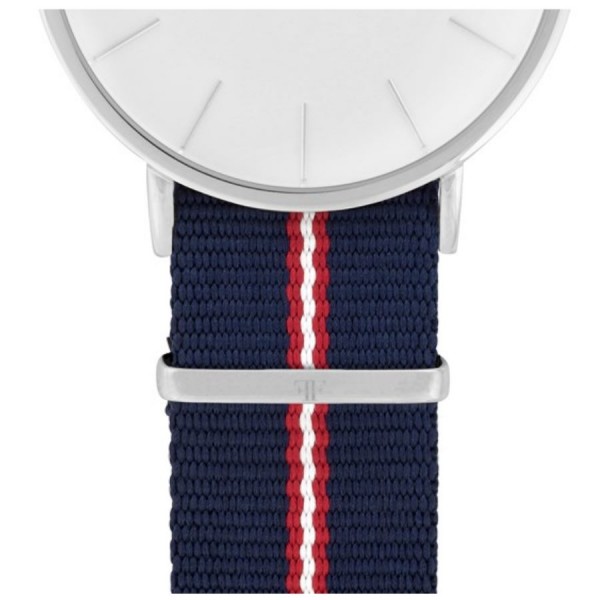 Faber Natoarmband-Textilarmband blau-rot-weiß 20 mm FS804SL