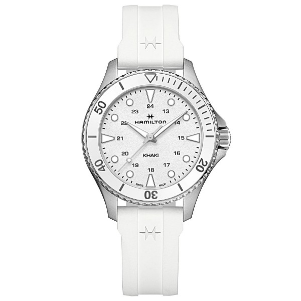 Hamilton Khaki Navy Scuba Quartz Weiß H82221310