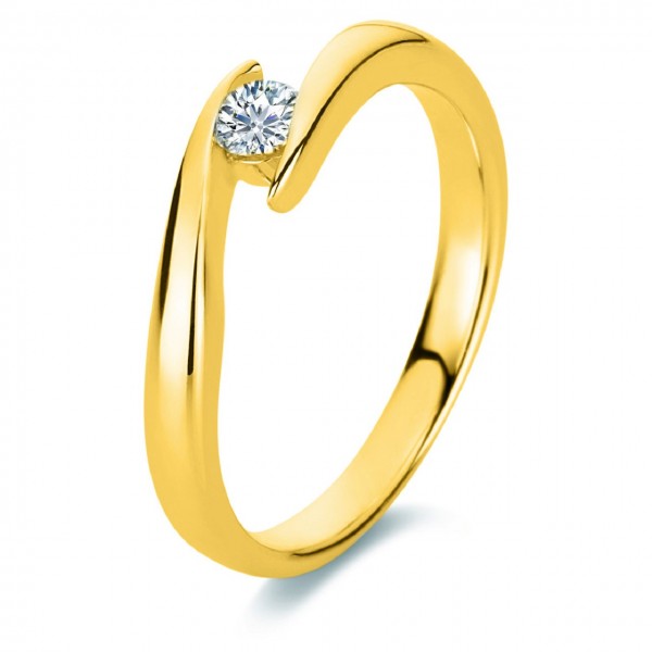 Heyder Exclusiv Solitaire-Brillantring 585/-GG 1A488G4-1