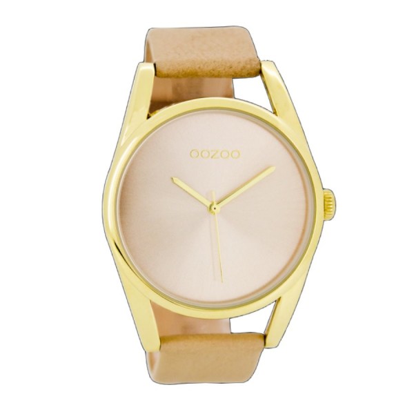 OOZOO Damenuhr XL sand-gold C7671