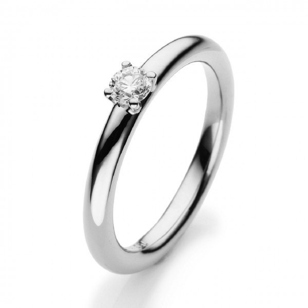 Heyder Exclusiv Solitaire-Brillantring 750/-WG 1A381W8-1