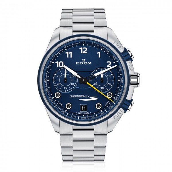 Edox Herrenuhr Chronorally-S Chronograph 09503-3BUM-BUBG