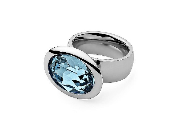 Qudo Damenring Tivola big aquamarine Q632002