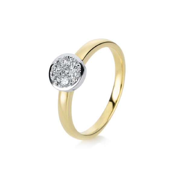 Heyder Exclusiv Diamantring Illusion 585/-WG/GG 1A297GW4-1