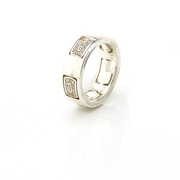 Joop! Ring aus Silber mit funkelnden Zirkoniasteinen JJ0386