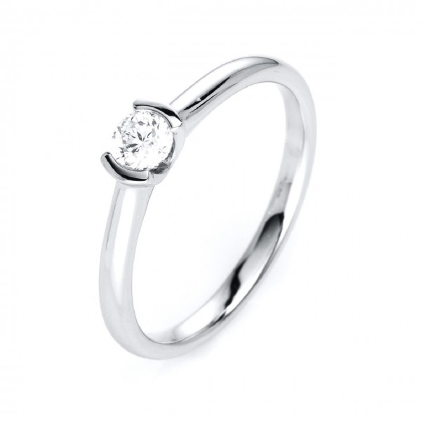 Heyder Exclusiv Solitaire-Brillantring 585/-WG 1J116W4-1