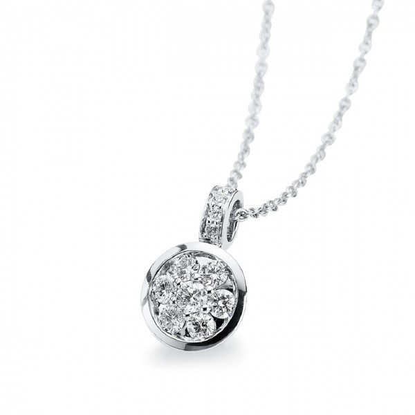 Heyder Exclusiv Diamant-Collier 585/-WG 4A555W4-1