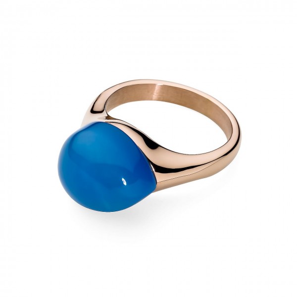 Qudo Damenring Garda Spirit light blue chalcedony Q674512