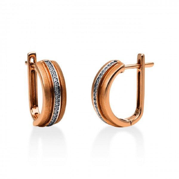 Heyder Exclusiv Diamant-Creolen 585/-RG 2A085R4-1